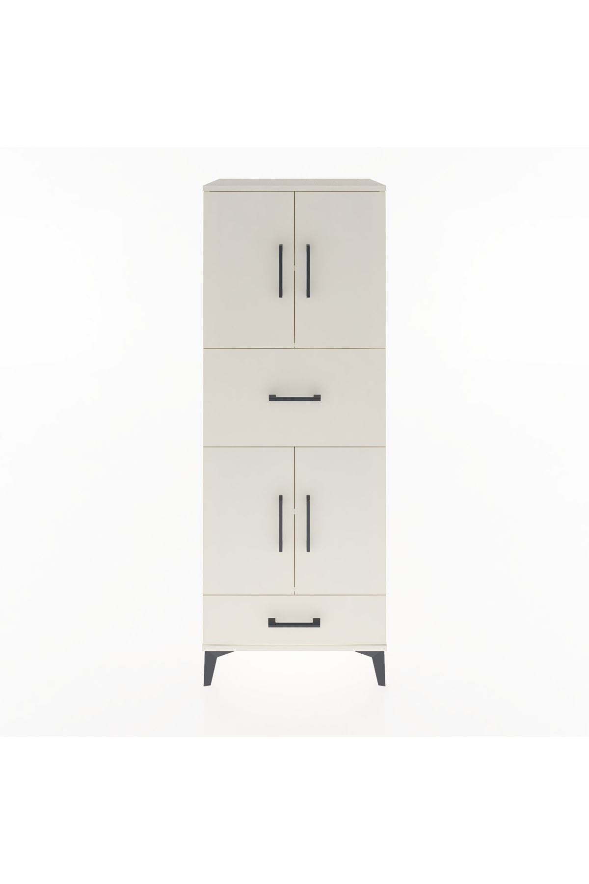 Hyperion Dolap 4 Raflı 2 Çekmeceli 4 Kapaklı 60x44x163 - S53M051V1B