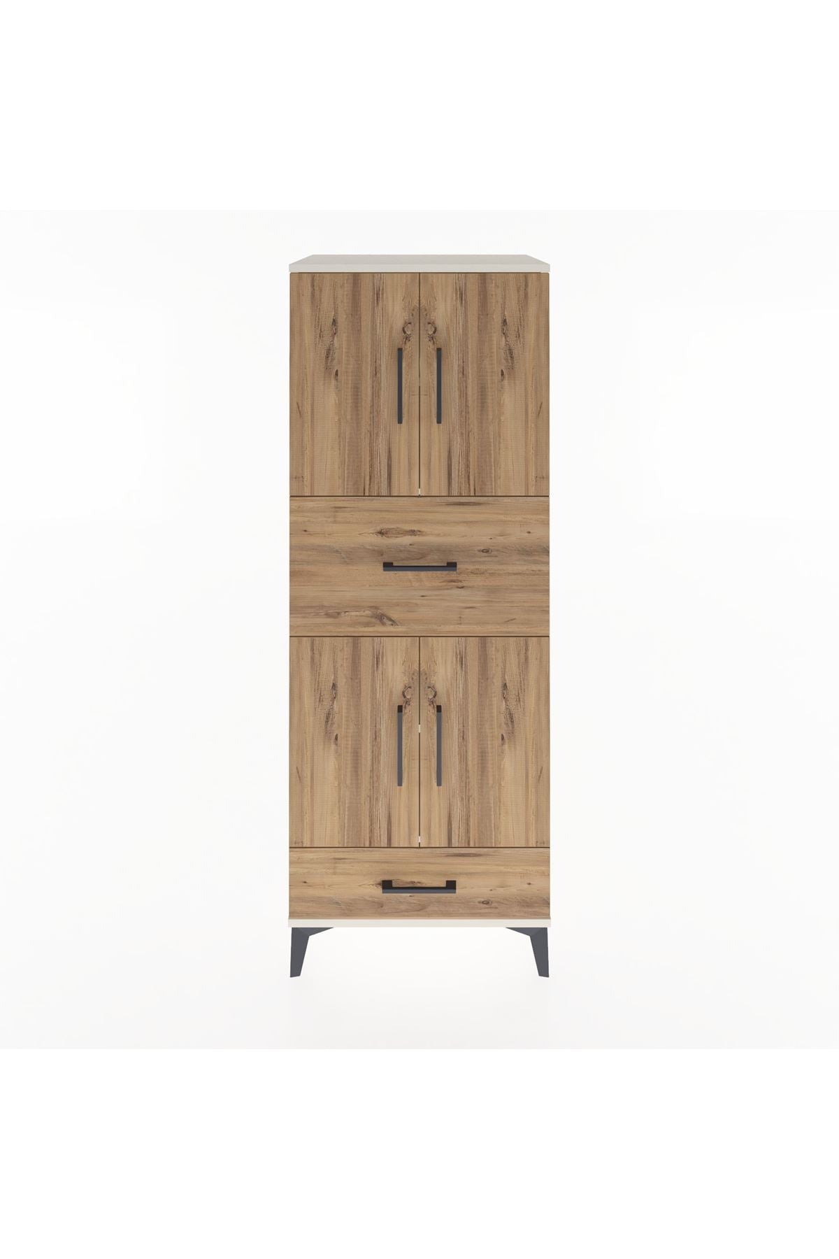Hyperion Dolap 4 Raflı 2 Çekmeceli 4 Kapaklı 60x44x163 - S53M051V3B