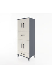 Hyperion Dolap 4 Raflı 2 Çekmeceli 4 Kapaklı 60x44x163 - S53M051V4B