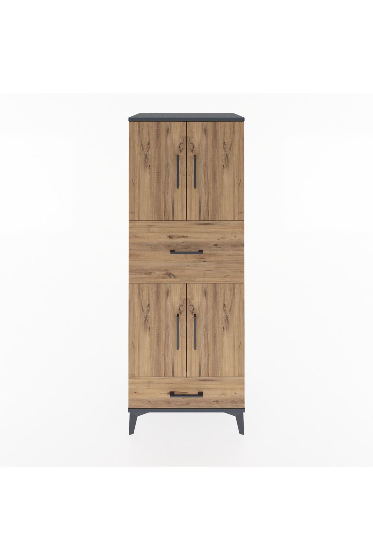 Hyperion Dolap 4 Raflı 2 Çekmeceli 4 Kapaklı 60x44x163 - S53M051V6B