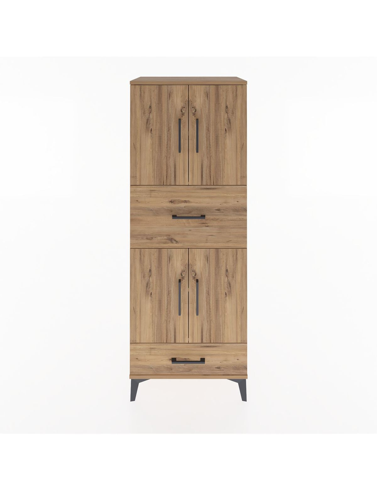 Hyperion Dolap 4 Raflı 2 Çekmeceli 4 Kapaklı 60x44x163 - S53M051V9B