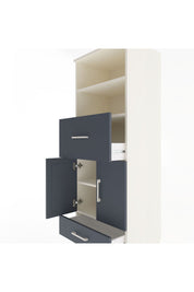 Hyperion Dolap 4 Raflı 2 Çekmeceli 2 Kapaklı 60x44x163 - S53M052V2B