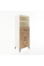 Hyperion Dolap 4 Raflı 2 Çekmeceli 2 Kapaklı 60x44x163 - S53M052V3B