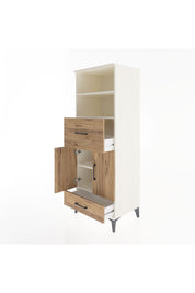 Hyperion Dolap 4 Raflı 2 Çekmeceli 2 Kapaklı 60x44x163 - S53M052V3B