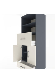Hyperion Dolap 4 Raflı 2 Çekmeceli 2 Kapaklı 60x44x163 - S53M052V4B