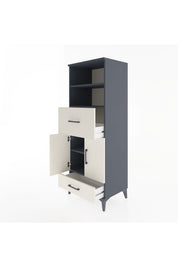 Hyperion Dolap 4 Raflı 2 Çekmeceli 2 Kapaklı 60x44x163 - S53M052V4B