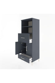 Hyperion Dolap 4 Raflı 2 Çekmeceli 2 Kapaklı 60x44x163 - S53M052V5B