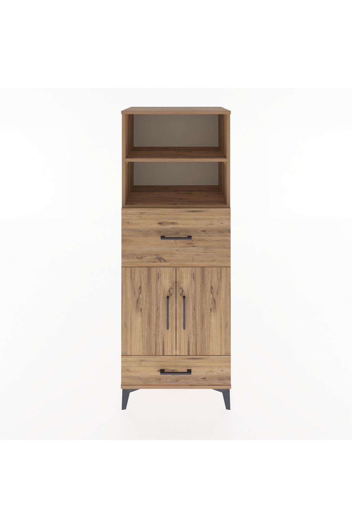 Hyperion Dolap 4 Raflı 2 Çekmeceli 2 Kapaklı 60x44x163 - S53M052V9B