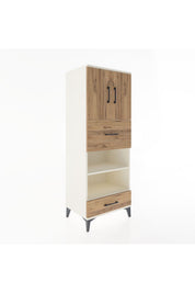 Hyperion Dolap 4 Raflı 2 Çekmeceli 2 Kapaklı 60x44x163 - S53M053V3B