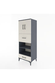 Hyperion Dolap 4 Raflı 2 Çekmeceli 2 Kapaklı 60x44x163 - S53M053V4B