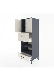 Hyperion Dolap 4 Raflı 2 Çekmeceli 2 Kapaklı 60x44x163 - S53M053V4B