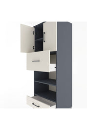 Hyperion Dolap 4 Raflı 2 Çekmeceli 2 Kapaklı 60x44x163 - S53M053V4B