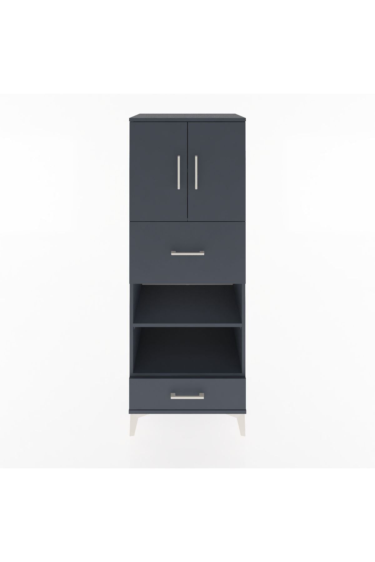 Hyperion Dolap 4 Raflı 2 Çekmeceli 2 Kapaklı 60x44x163 - S53M053V5B
