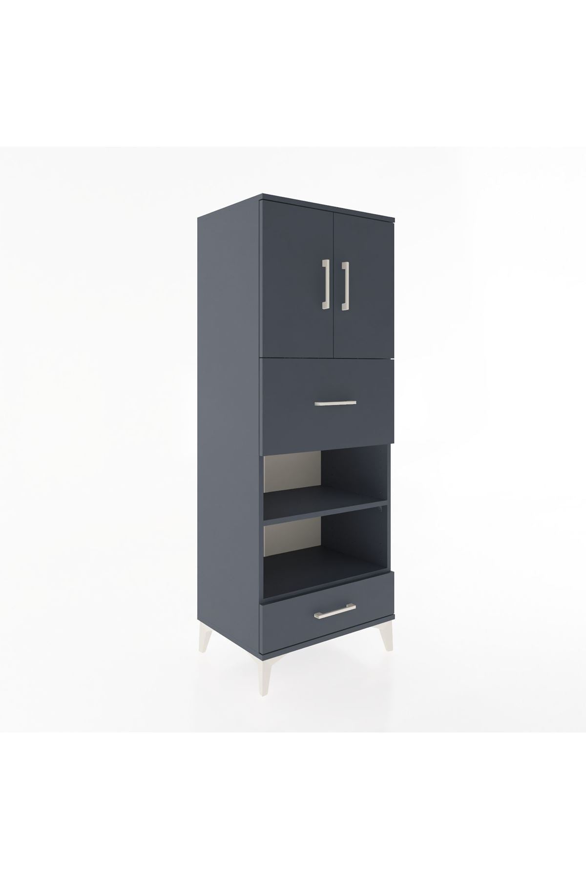 Hyperion Dolap 4 Raflı 2 Çekmeceli 2 Kapaklı 60x44x163 - S53M053V5B