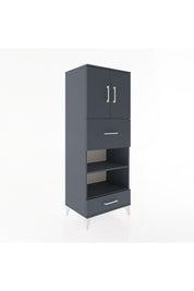 Hyperion Dolap 4 Raflı 2 Çekmeceli 2 Kapaklı 60x44x163 - S53M053V5B