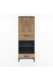 Hyperion Dolap 4 Raflı 2 Çekmeceli 2 Kapaklı 60x44x163 - S53M053V6B
