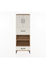 Hyperion Dolap 4 Raflı 2 Çekmeceli 2 Kapaklı 60x44x163 - S53M053V7B