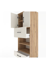 Hyperion Dolap 4 Raflı 2 Çekmeceli 2 Kapaklı 60x44x163 - S53M053V7B