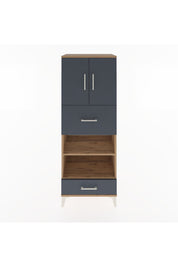 Hyperion Dolap 4 Raflı 2 Çekmeceli 2 Kapaklı 60x44x163 - S53M053V8B