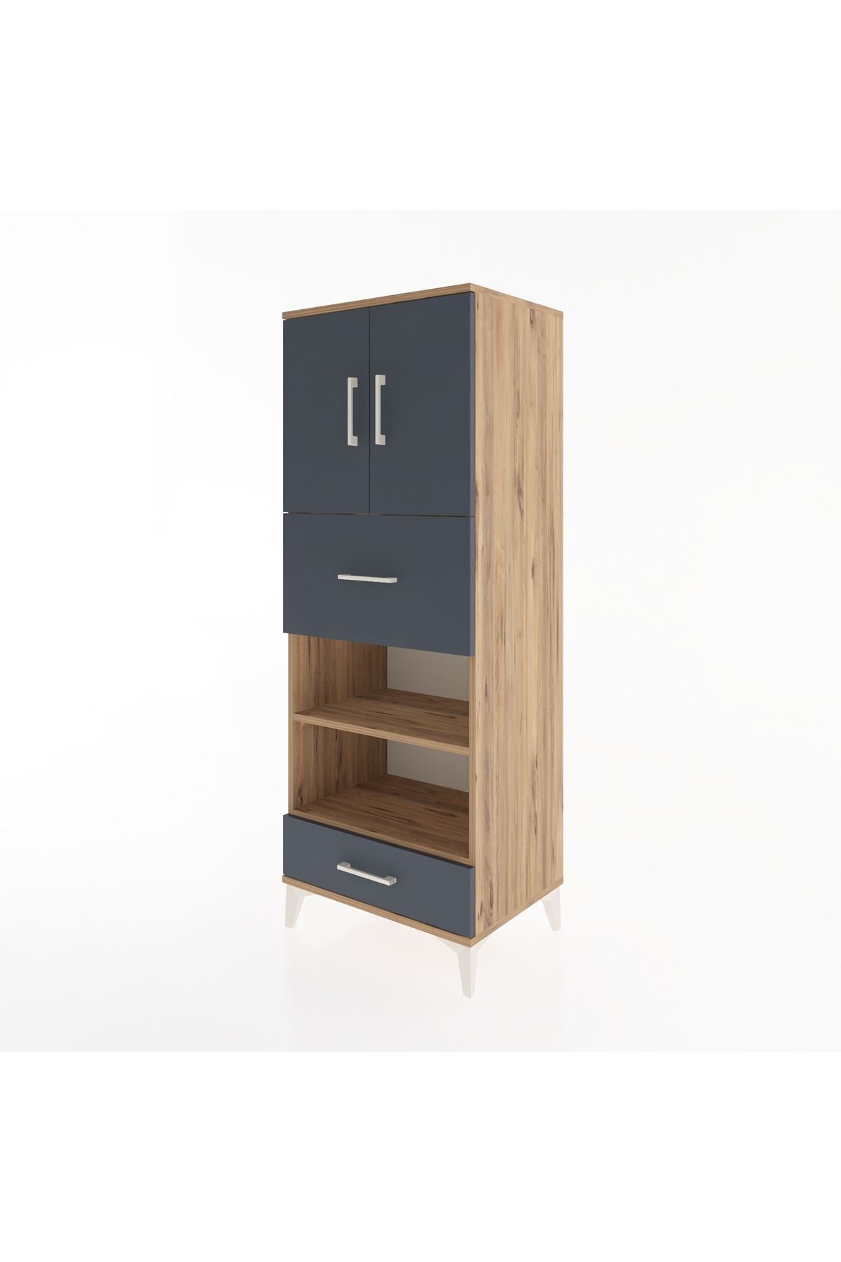 Hyperion Dolap 4 Raflı 2 Çekmeceli 2 Kapaklı 60x44x163 - S53M053V8B