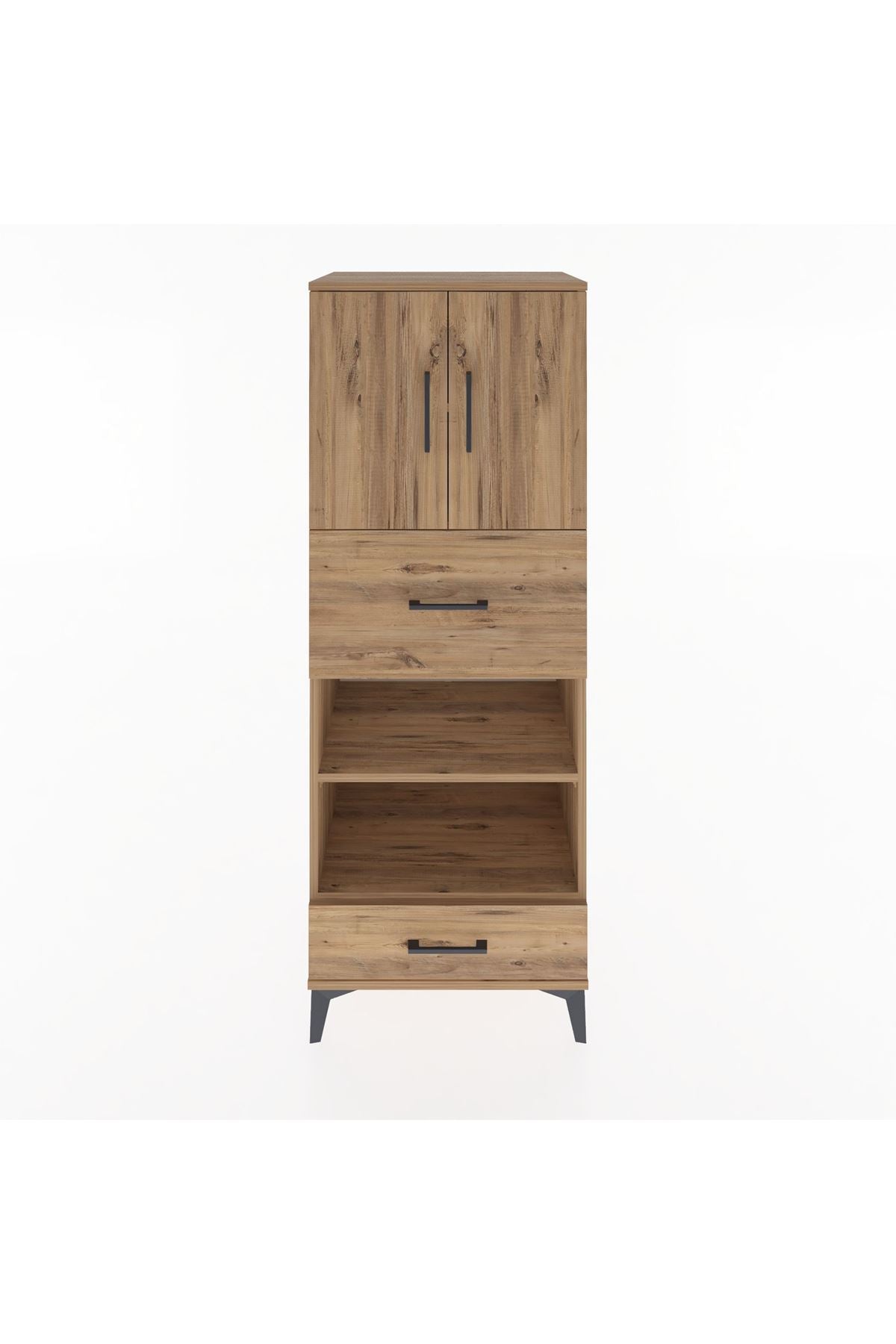 Hyperion Dolap 4 Raflı 2 Çekmeceli 2 Kapaklı 60x44x163 - S53M053V9B