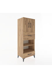 Hyperion Dolap 4 Raflı 2 Çekmeceli 2 Kapaklı 60x44x163 - S53M053V9B