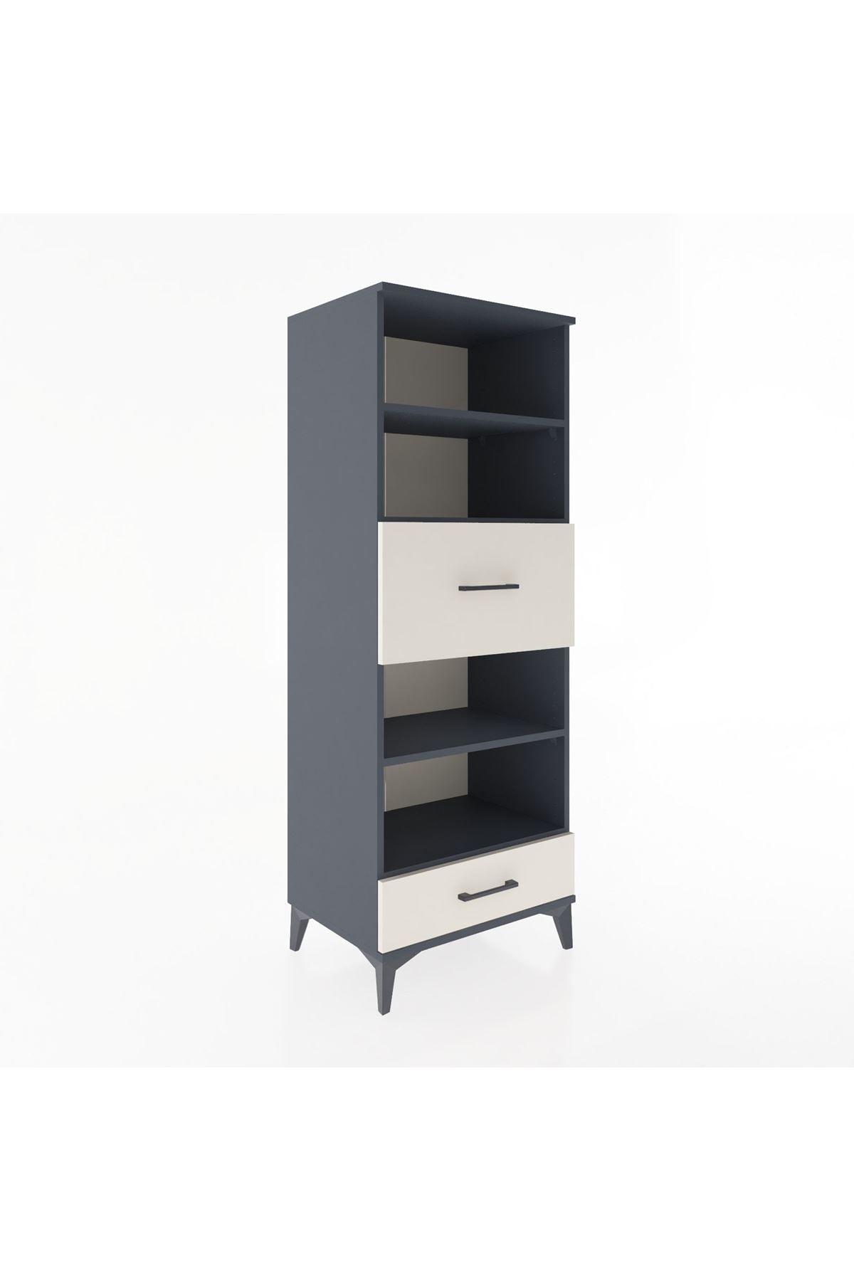 Hyperion Dolap 4 Raflı 2 Çekmeceli 60x44x163 - S53M054V4B