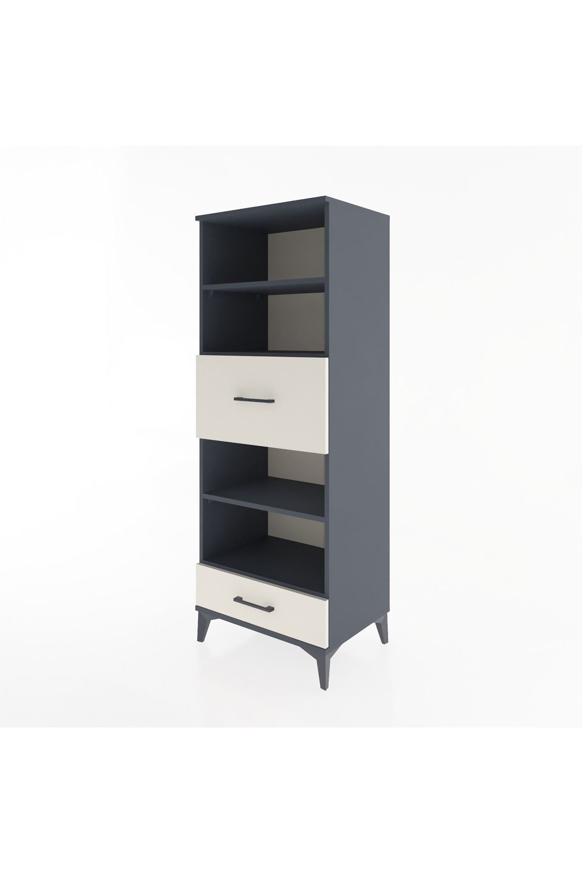 Hyperion Dolap 4 Raflı 2 Çekmeceli 60x44x163 - S53M054V4B