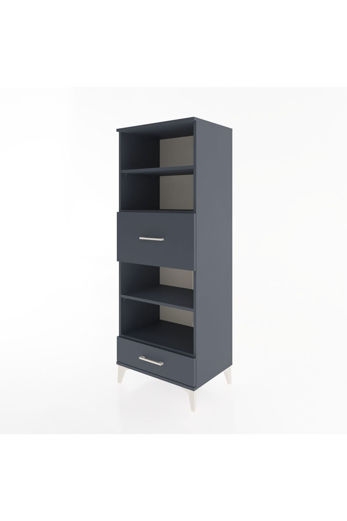 Hyperion Dolap 4 Raflı 2 Çekmeceli 60x44x163 - S53M054V5B