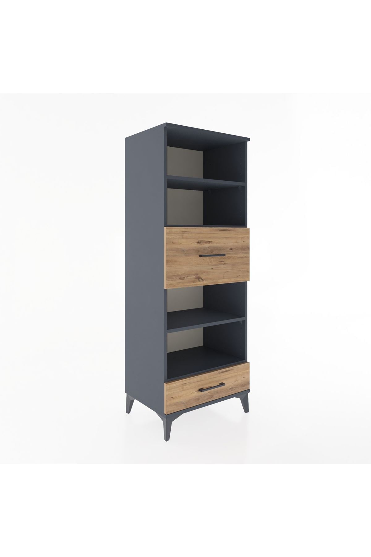 Hyperion Dolap 4 Raflı 2 Çekmeceli 60x44x163 - S53M054V6B