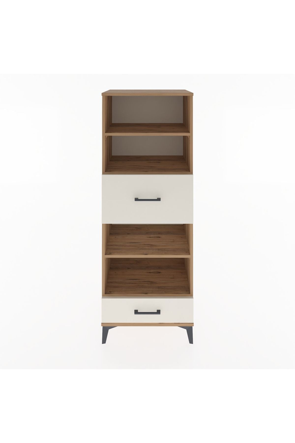Hyperion Dolap 4 Raflı 2 Çekmeceli 60x44x163 - S53M054V7B