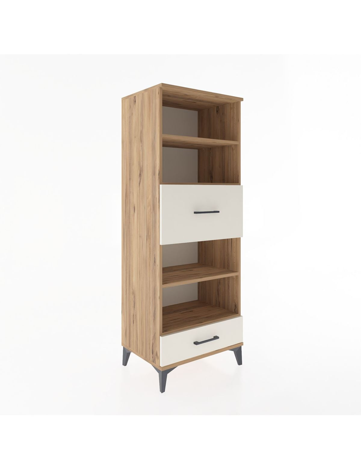 Hyperion Dolap 4 Raflı 2 Çekmeceli 60x44x163 - S53M054V7B