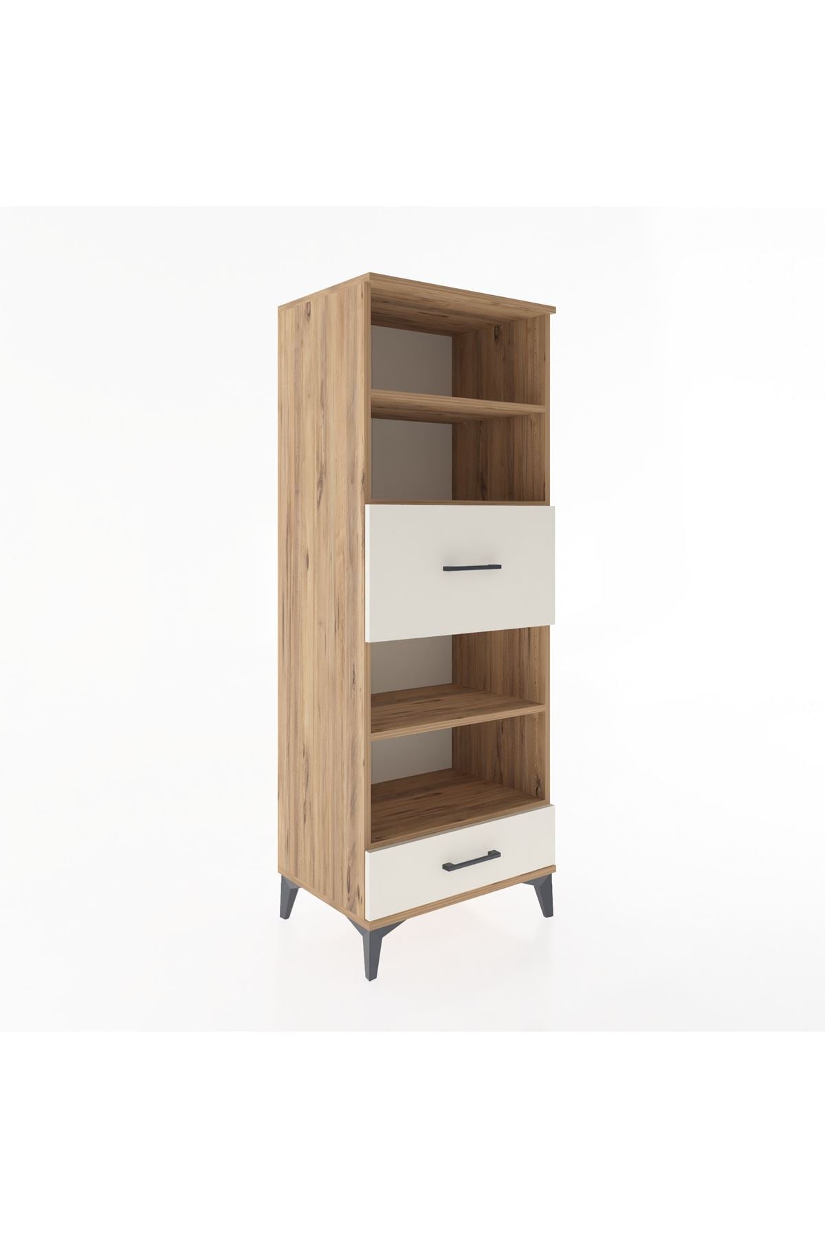 Hyperion Dolap 4 Raflı 2 Çekmeceli 60x44x163 - S53M054V7B