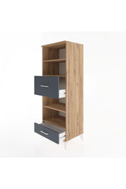 Hyperion Dolap 4 Raflı 2 Çekmeceli 60x44x163 - S53M054V8B