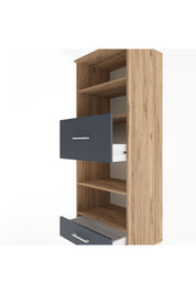 Hyperion Dolap 4 Raflı 2 Çekmeceli 60x44x163 - S53M054V8B