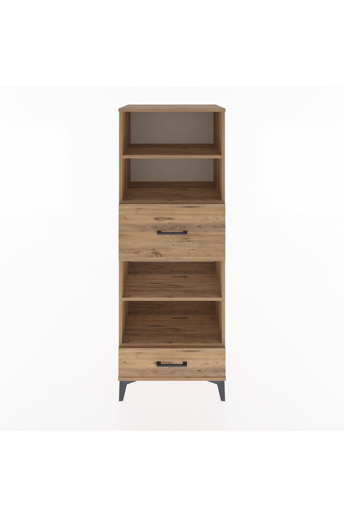 Hyperion Dolap 4 Raflı 2 Çekmeceli 60x44x163 - S53M054V9B