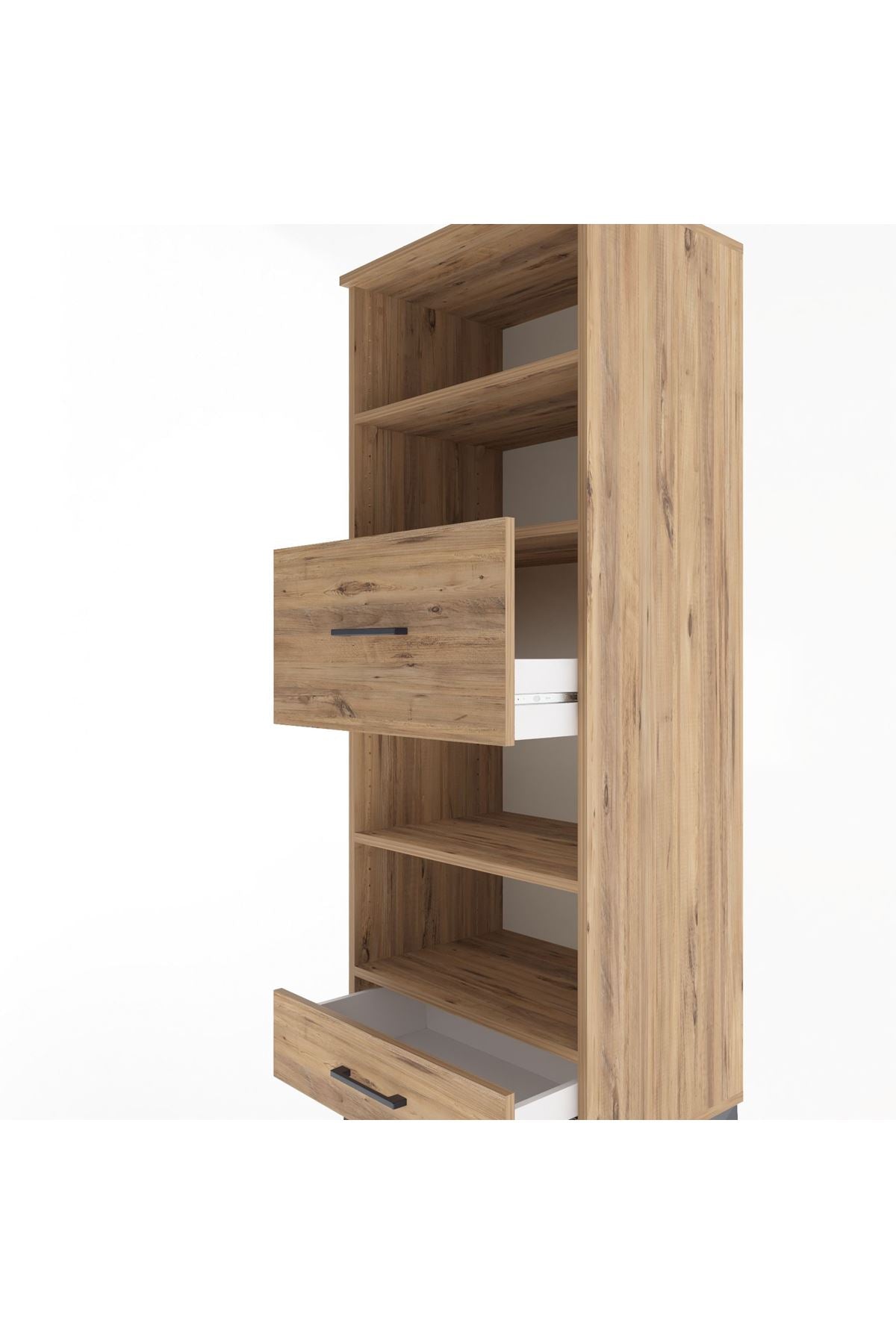 Hyperion Dolap 4 Raflı 2 Çekmeceli 60x44x163 - S53M054V9B
