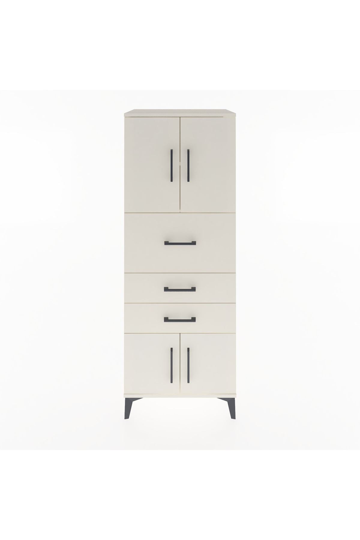 Hyperion Dolap 2 Raflı 3 Çekmeceli 4 Kapaklı 60x44x163 - S53M055V1B