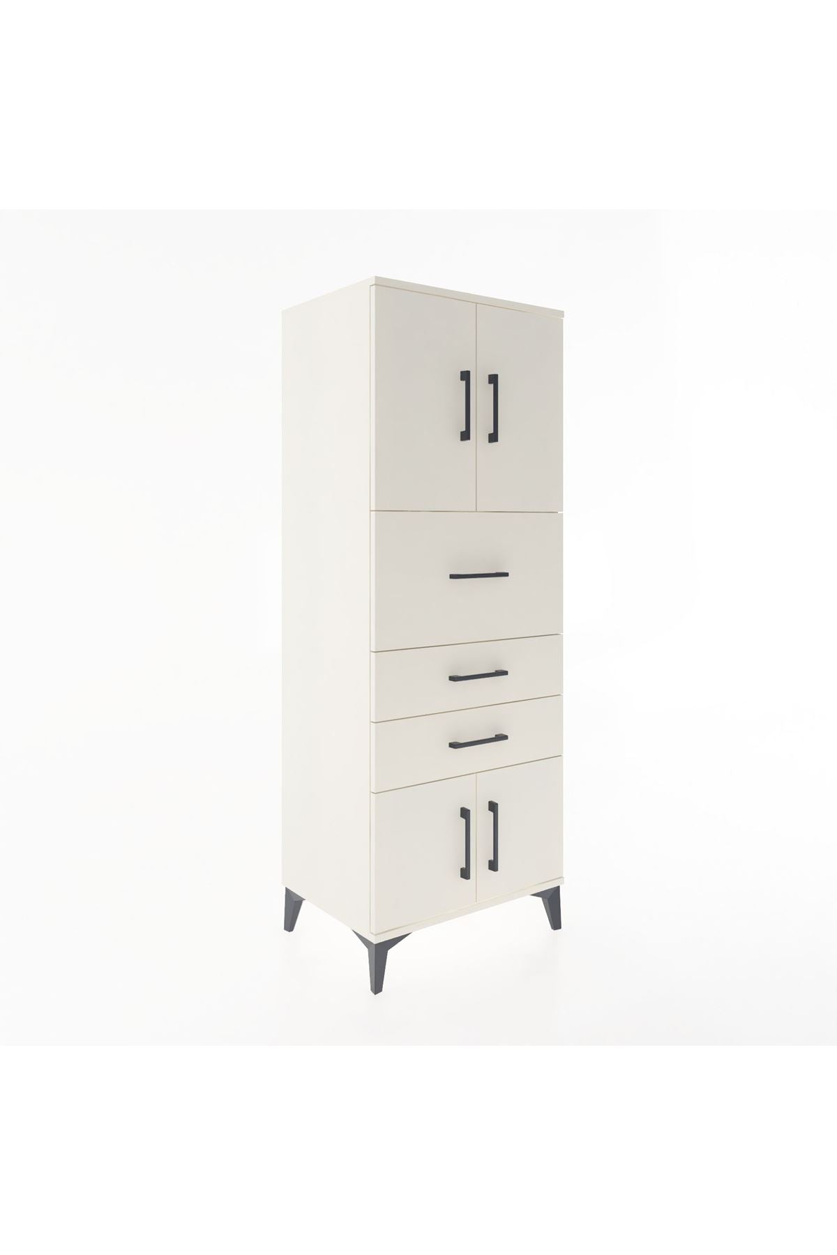 Hyperion Dolap 2 Raflı 3 Çekmeceli 4 Kapaklı 60x44x163 - S53M055V1B