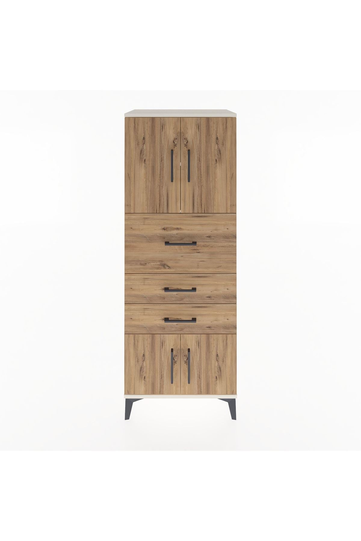 Hyperion Dolap 2 Raflı 3 Çekmeceli 4 Kapaklı 60x44x163 - S53M055V3B