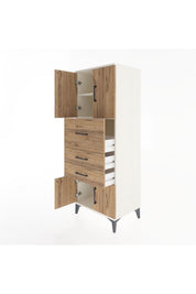 Hyperion Dolap 2 Raflı 3 Çekmeceli 4 Kapaklı 60x44x163 - S53M055V3B
