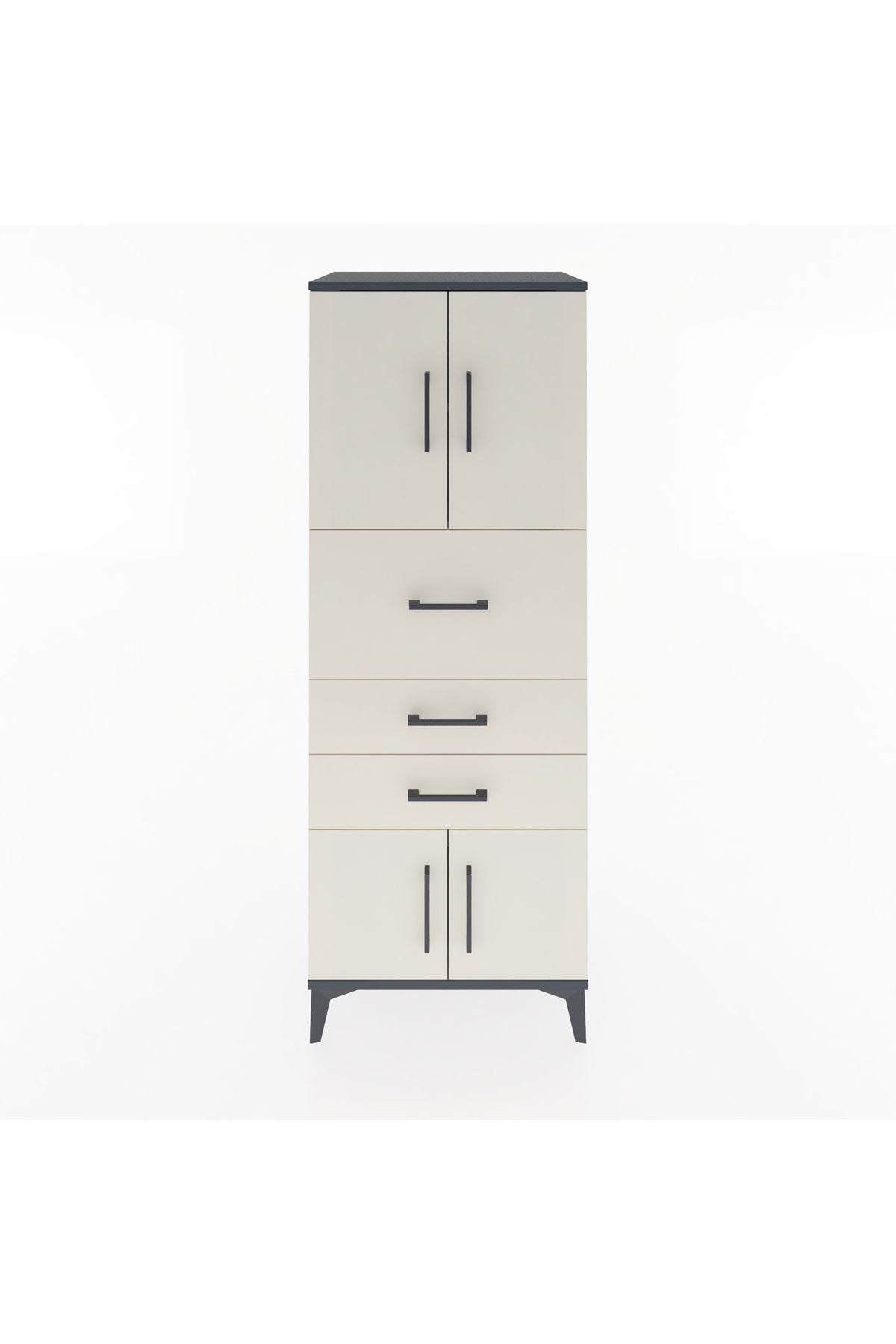 Hyperion Dolap 2 Raflı 3 Çekmeceli 4 Kapaklı 60x44x163 - S53M055V4B