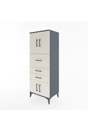 Hyperion Dolap 2 Raflı 3 Çekmeceli 4 Kapaklı 60x44x163 - S53M055V4B