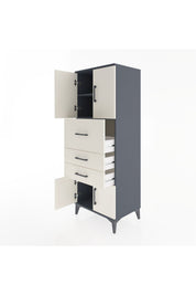 Hyperion Dolap 2 Raflı 3 Çekmeceli 4 Kapaklı 60x44x163 - S53M055V4B