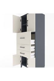 Hyperion Dolap 2 Raflı 3 Çekmeceli 4 Kapaklı 60x44x163 - S53M055V4B