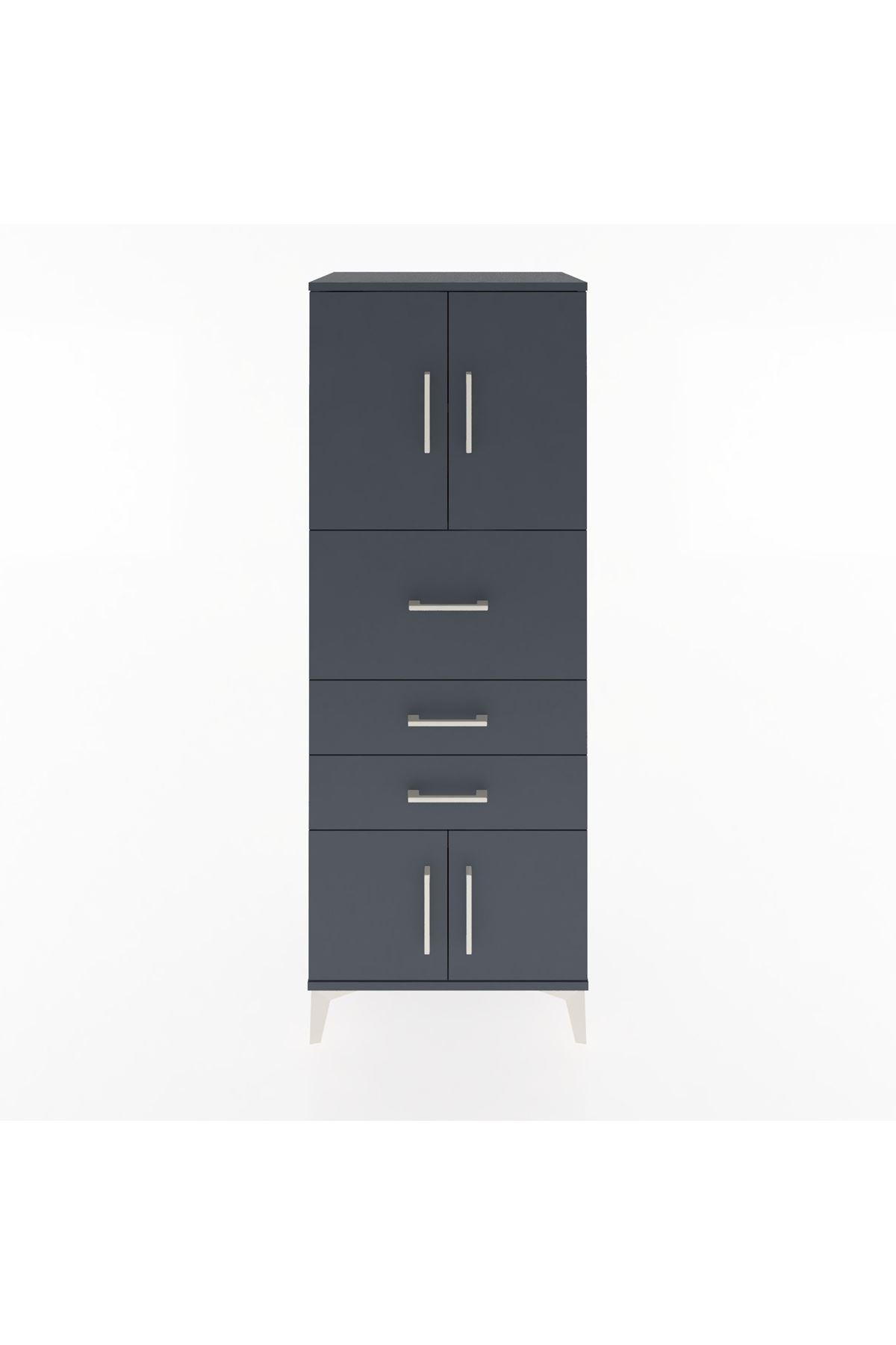 Hyperion Dolap 2 Raflı 3 Çekmeceli 4 Kapaklı 60x44x163 - S53M055V5B
