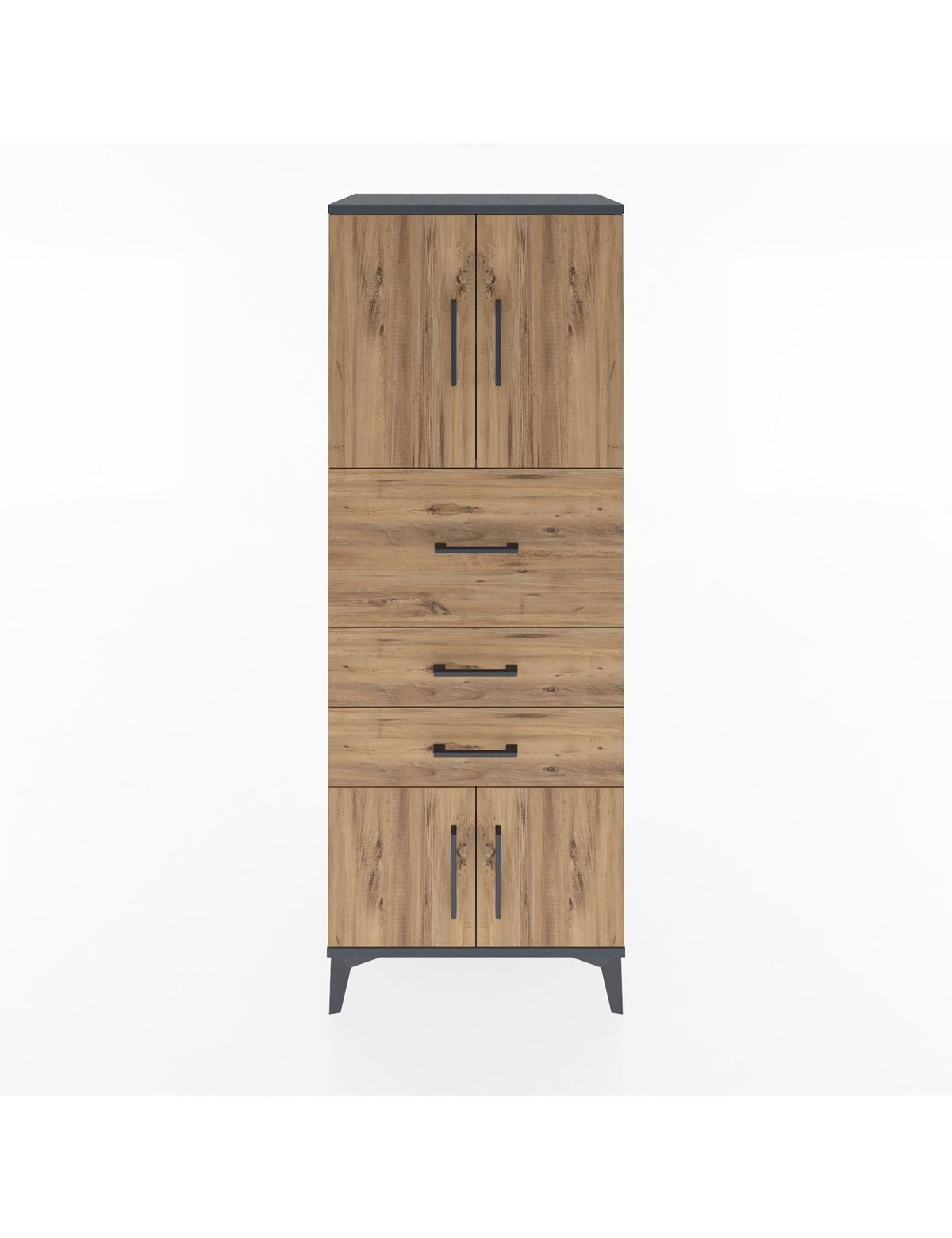 Hyperion Dolap 2 Raflı 3 Çekmeceli 4 Kapaklı 60x44x163 - S53M055V6B