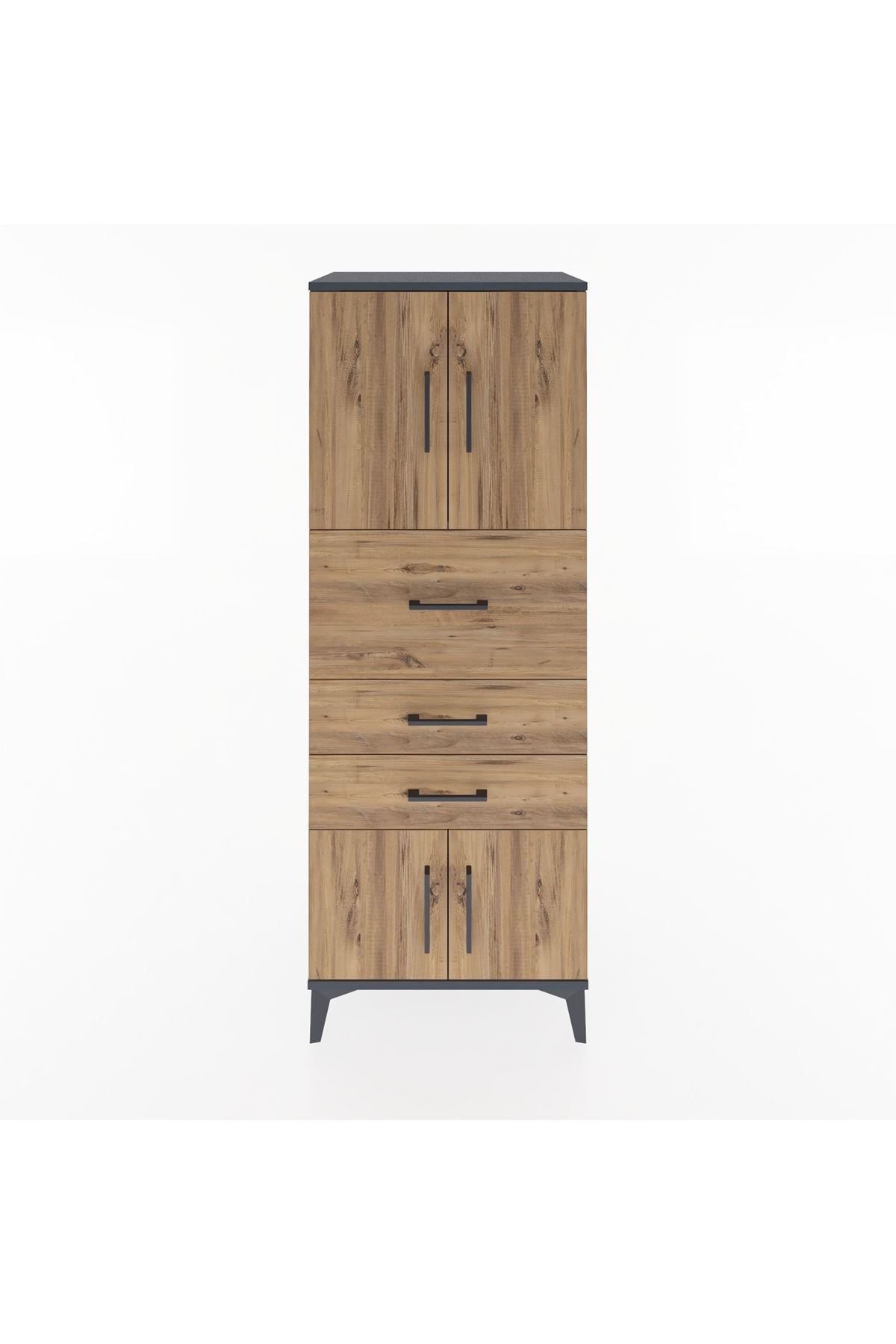 Hyperion Dolap 2 Raflı 3 Çekmeceli 4 Kapaklı 60x44x163 - S53M055V6B