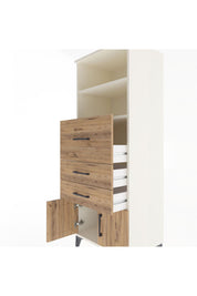 Hyperion Dolap 2 Raflı 3 Çekmeceli 2 Kapaklı 60x44x163 - S53M056V3B