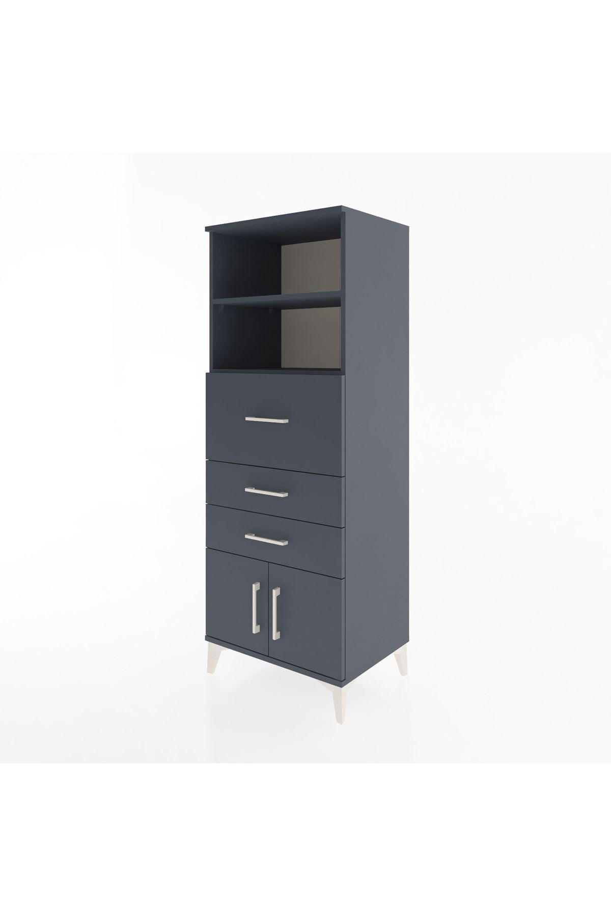 Hyperion Dolap 2 Raflı 3 Çekmeceli 2 Kapaklı 60x44x163 - S53M056V5B